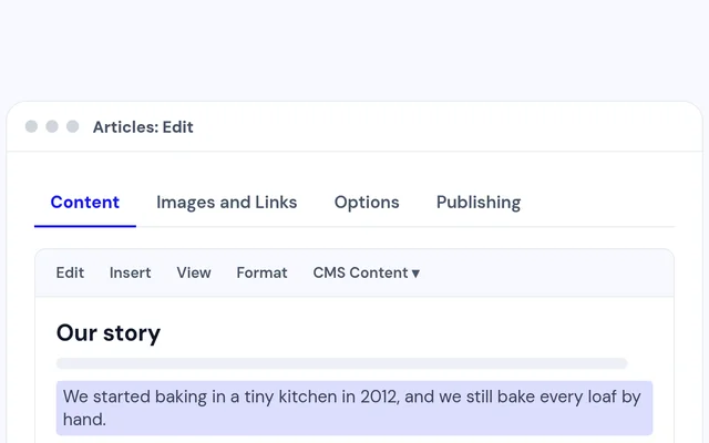 Step 2: Select