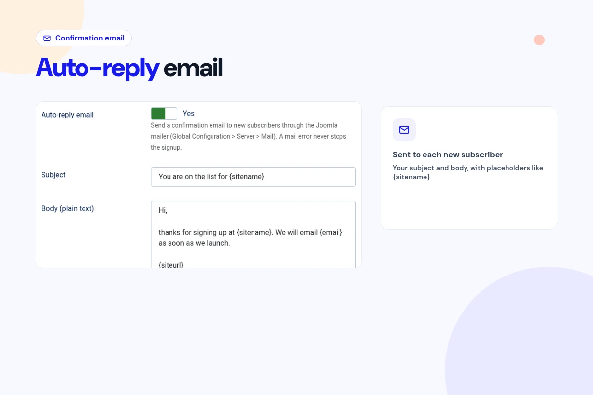 Automatic Thank-You Email