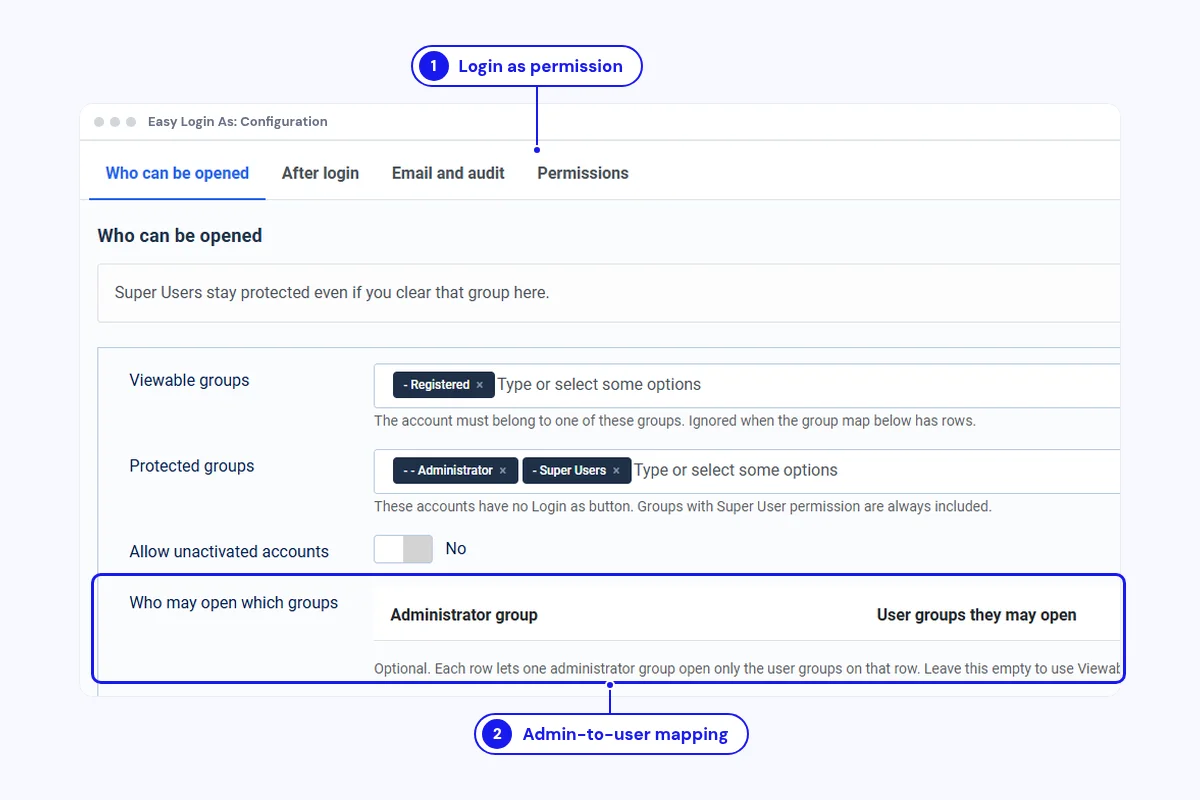 Give each team the right access