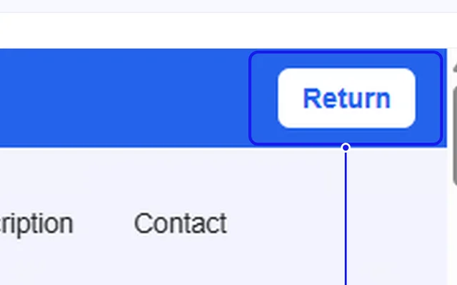 Step 3: Return