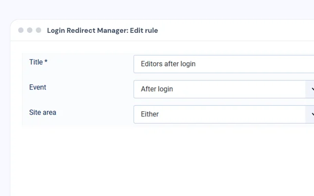 Step 2: Add a rule