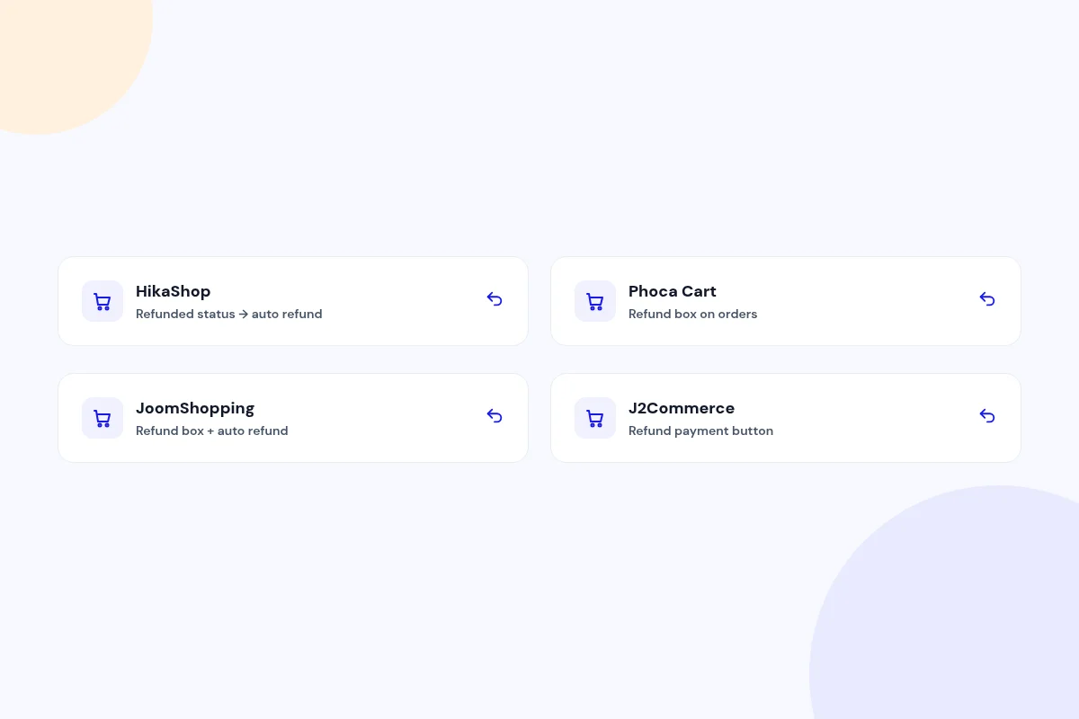 Refunds where you already manage orders